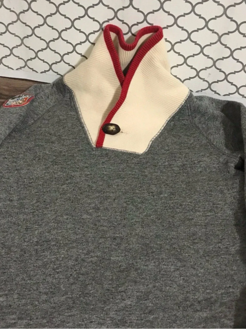 Vintage Ralph Lauren Gray Knit Girl's Ruffle Hem Sweater Dress Size 5